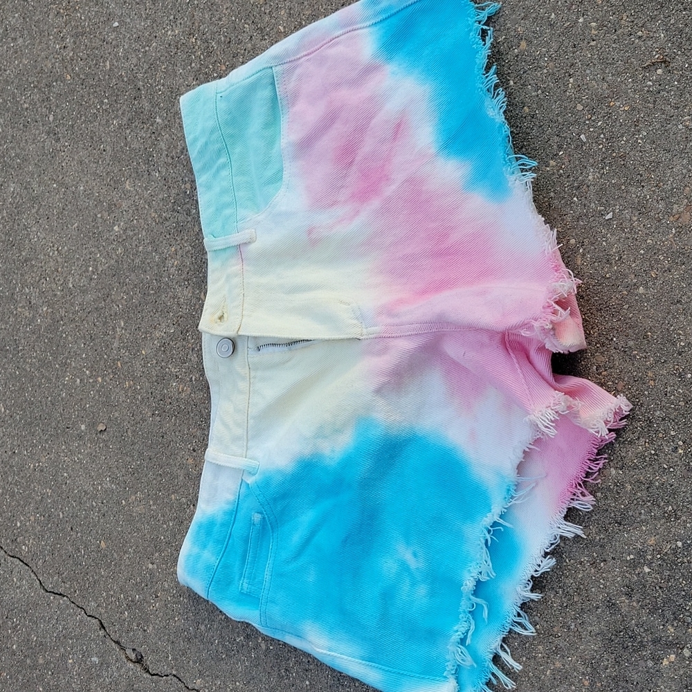 Tie dye shorts